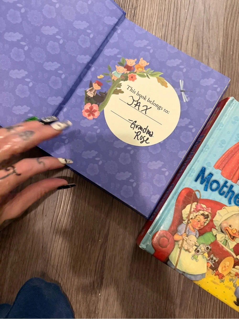 Five Minute Bedtime Stories & Mother Goose book of songs/rhymes